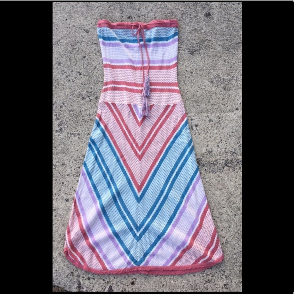 Lux bandeau sweater retro dress. XS